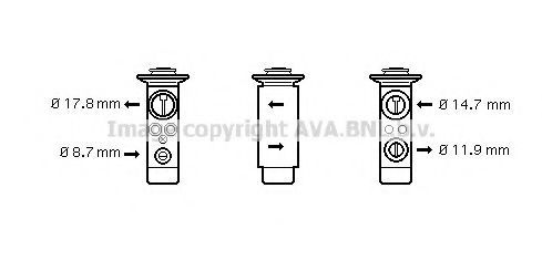 BW1361 AVA+QUALITY+COOLING Air Conditioning Expansion Valve, air conditioning