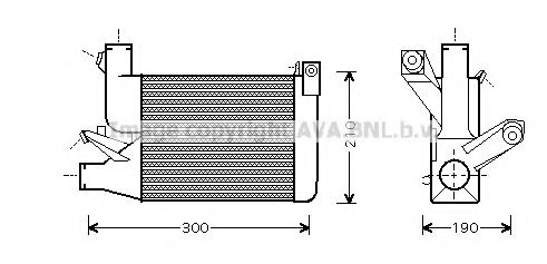 BW4260 AVA+QUALITY+COOLING Intercooler, charger