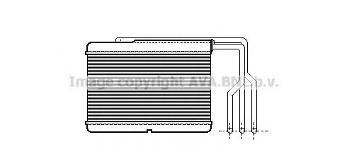 BW6157 AVA+QUALITY+COOLING Heat Exchanger, interior heating