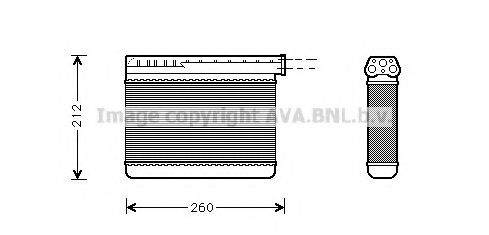 BW6166 AVA+QUALITY+COOLING Heating / Ventilation Heat Exchanger, interior heating