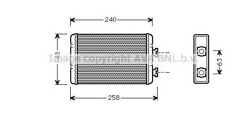 BW6210 AVA+QUALITY+COOLING Heat Exchanger, interior heating