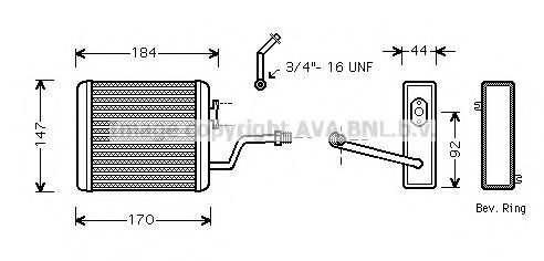 BW6258 AVA+QUALITY+COOLING Heat Exchanger, interior heating