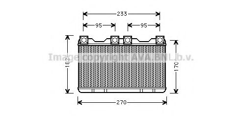 BW6259 AVA+QUALITY+COOLING Heat Exchanger, interior heating