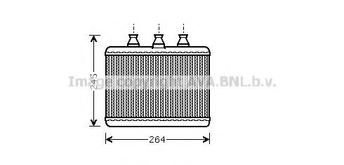 BW6271 AVA+QUALITY+COOLING Heat Exchanger, interior heating