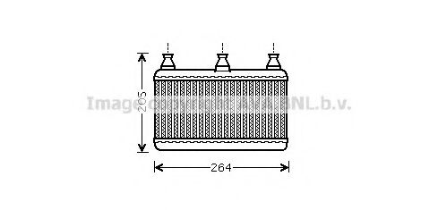 BW6341 AVA+QUALITY+COOLING Heat Exchanger, interior heating