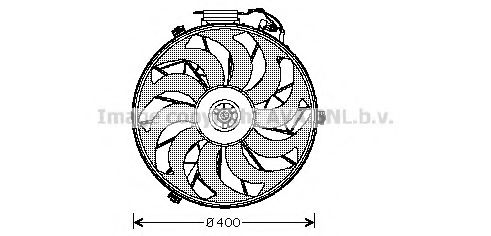 BW7507 AVA+QUALITY+COOLING Fan, A/C condenser