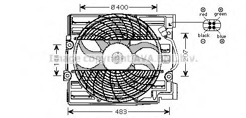 BW7509 AVA+QUALITY+COOLING Fan, A/C condenser