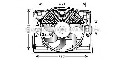 BW7513 AVA+QUALITY+COOLING Fan, A/C condenser
