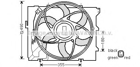 BW7523 AVA+QUALITY+COOLING Fan, radiator