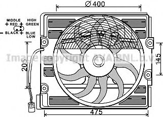 BW7527 AVA+QUALITY+COOLING Fan, radiator