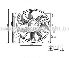 BW7528 AVA+QUALITY+COOLING Fan, radiator