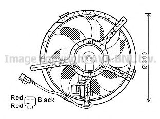 BW7534 AVA+QUALITY+COOLING Cooling System Fan, radiator