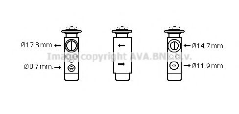 CN1219 AVA+QUALITY+COOLING Expansion Valve, air conditioning