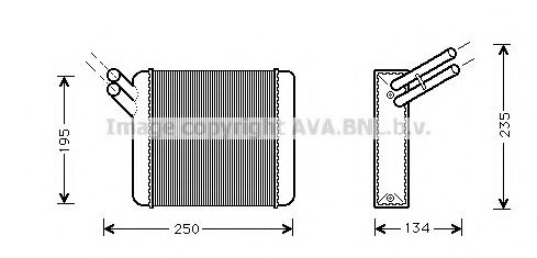 CN6026 AVA+QUALITY+COOLING Heat Exchanger, interior heating