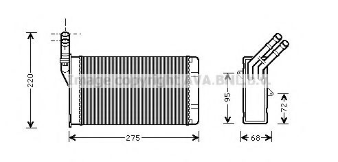 CN6055 AVA+QUALITY+COOLING Heat Exchanger, interior heating