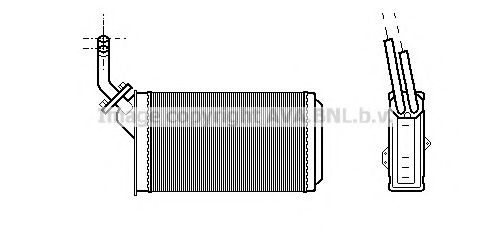 CN6056 AVA+QUALITY+COOLING Heating / Ventilation Heat Exchanger, interior heating