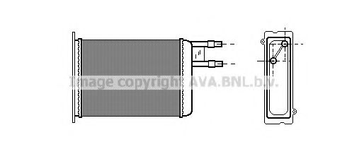 CN6128 AVA+QUALITY+COOLING Heat Exchanger, interior heating