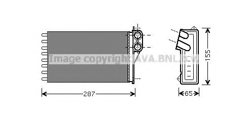 CN6232 AVA+QUALITY+COOLING Heat Exchanger, interior heating