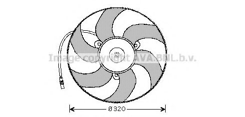 CN7519 AVA+QUALITY+COOLING Cooling System Fan, radiator