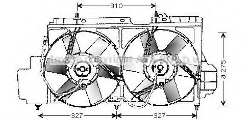 CN7520 AVA+QUALITY+COOLING Cooling System Fan, radiator