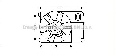 CN7541 AVA+QUALITY+COOLING Cooling System Fan, radiator