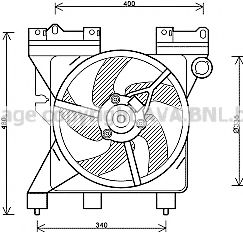 CN7547 AVA+QUALITY+COOLING Cooling System Fan, radiator