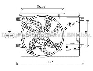 CN7550 AVA+QUALITY+COOLING Fan, radiator