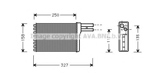 CR6048 AVA+QUALITY+COOLING Heat Exchanger, interior heating