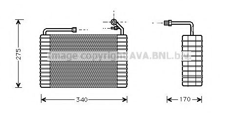 CTV001 AVA+QUALITY+COOLING Air Conditioning Evaporator, air conditioning