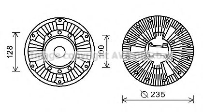 DFC055 AVA+QUALITY+COOLING Cooling System Clutch, radiator fan