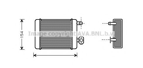 DN6071 AVA+QUALITY+COOLING Heat Exchanger, interior heating