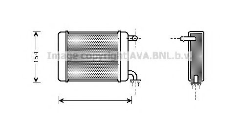 DN6072 AVA+QUALITY+COOLING Heating / Ventilation Heat Exchanger, interior heating