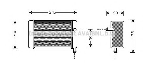 DN6073 AVA+QUALITY+COOLING Heat Exchanger, interior heating