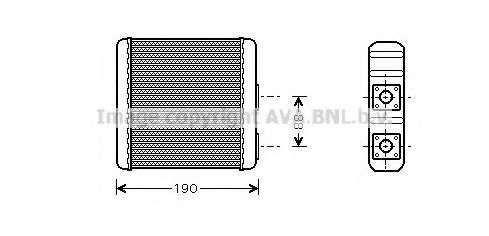 DN6133 AVA+QUALITY+COOLING Heat Exchanger, interior heating