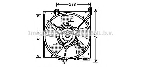 DN7504 AVA+QUALITY+COOLING Cooling System Fan, radiator