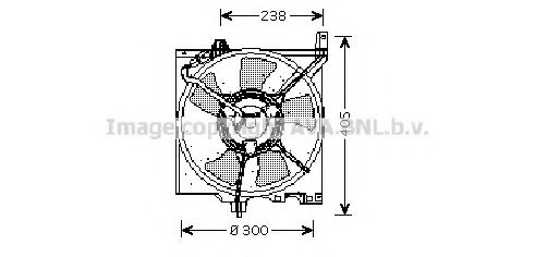 DN7506 AVA+QUALITY+COOLING Cooling System Fan, radiator