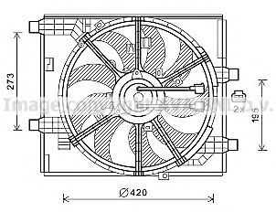 DN7531 AVA+QUALITY+COOLING Fan, radiator