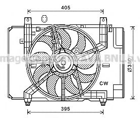 DN7532 AVA+QUALITY+COOLING Fan, radiator
