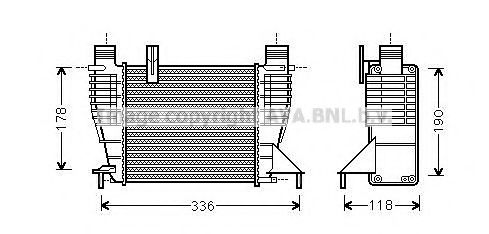 DNA4340 AVA+QUALITY+COOLING Intercooler, charger