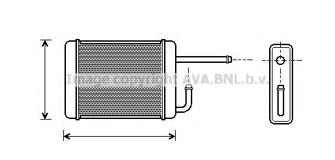 DU6019 AVA+QUALITY+COOLING Heat Exchanger, interior heating
