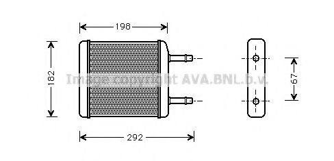 DW6024 AVA+QUALITY+COOLING Heat Exchanger, interior heating