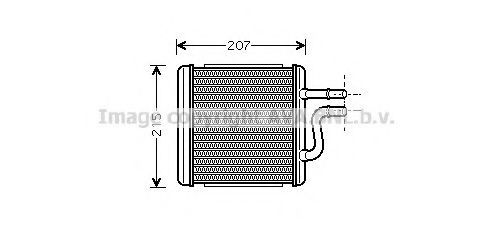 DW6060 AVA+QUALITY+COOLING Heat Exchanger, interior heating
