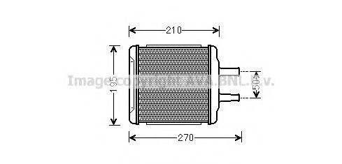 DW6088 AVA+QUALITY+COOLING Heat Exchanger, interior heating
