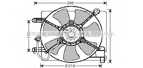 DW7502 AVA+QUALITY+COOLING Cooling System Fan, radiator