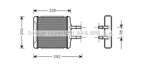 DWA6027 AVA+QUALITY+COOLING Heat Exchanger, interior heating