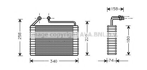 DWV034 AVA+QUALITY+COOLING Evaporator, air conditioning
