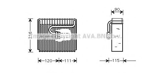 DWV048 AVA+QUALITY+COOLING Evaporator, air conditioning