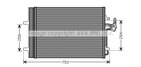FD5427D AVA+QUALITY+COOLING Condenser, air conditioning