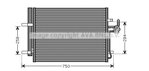 FD5428D AVA+QUALITY+COOLING Condenser, air conditioning
