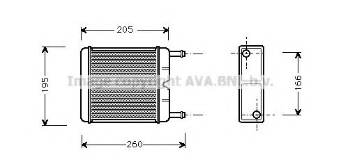FD6130 AVA+QUALITY+COOLING Heat Exchanger, interior heating